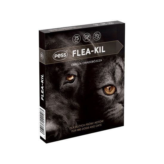 PESS ZGARDA ANTIPARAZITARA CU GERANIOL CAINI TALIE MARE FLEA-KIL 75CM 