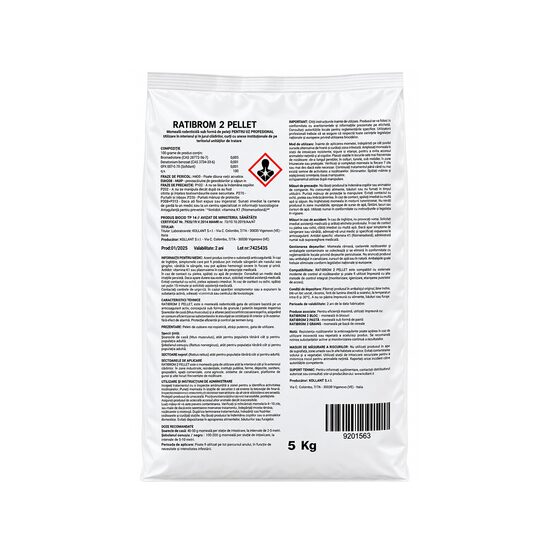 RATIBROM 2 PELLET MOMEALA RODENTICIDA 5KG