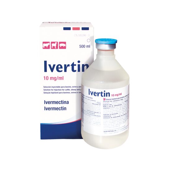 IVERTIN 10MG/ML ANTIPARAZITAR INTERN BOVINE, OI SI PORCI 500ML