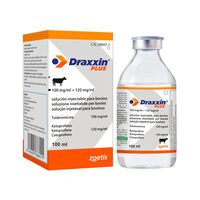 [PROMO] DRAXXIN PLUS ANTIINFECTIOS INJECTABIL BOVINE 100ML 1 + 1 TRATAMENT BOLI RESPIRATORII SI PODODERMATITA REXXOLIDE 100ML 100MG/ML - TULATROMICINA - SOL. INJ. GRATIS 