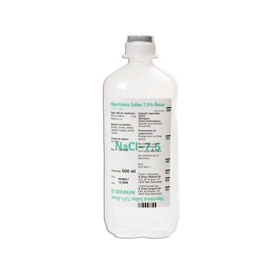 [PROMO] SOLUTIE SALINA HIPERTONICA NaCl 7.5% - FLACON 500ML 9 + 1 GRATIS