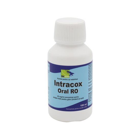 INTRACOX ORAL RO ANTIINFECTIOS SOLUTIE ORALA BROILERI SI CURCI 100ML