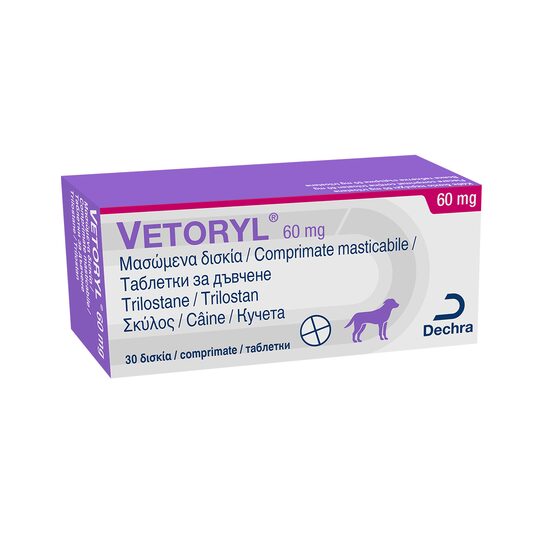 VETORYL 60MG SMART-TAB TRATAMENT HIPERADRENOCORTICISM LA CAINI (30TABLETE/CUTIE)