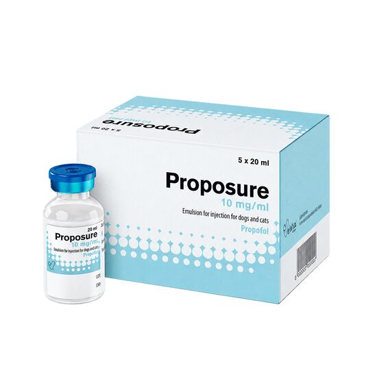 PROPOSURE 10MG/ML ANESTEZIC GENERAL CAINI SI PISICI (5FLx20ML/CUT)