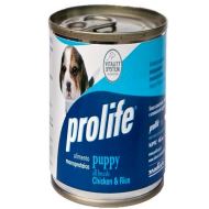 HRANA UMEDA PENTRU CAINI PREMIUM PROLIFE DOG PUPPY SENSITIVE CHICKEN & RICE 400G