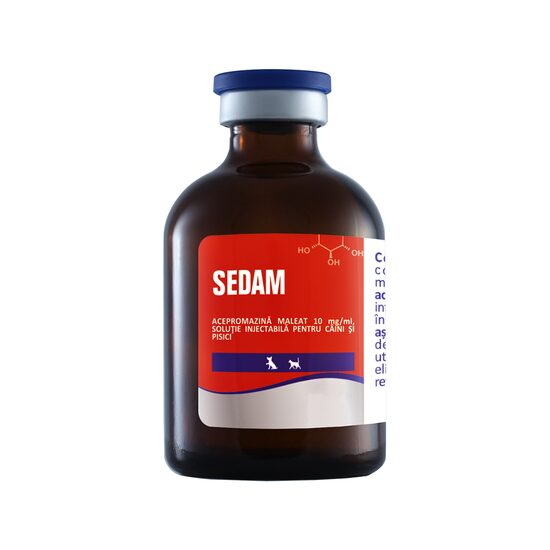 SOLUTIE INJECTABILA PENTRU CAINI SI PISICI SEDAM 50ML