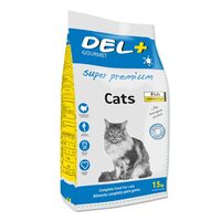  [PROMO] HRANA USCATA SUPER-PREMIUM PENTRU PISICI GOURMET DEL+ CAT 15KG 10+1 GRATIS