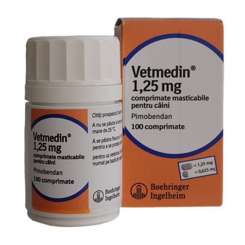 VETMEDIN 1.25 MG CHEWS 100 TB