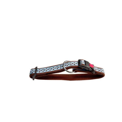 ZGARDA NYLON PENTRU CAINI  BULINE BLUE CLICK 20MM*35-55CM