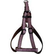 HAM PENTRU CAINI NYLON BULINE ROZ CLICK 10MM*25-40CM