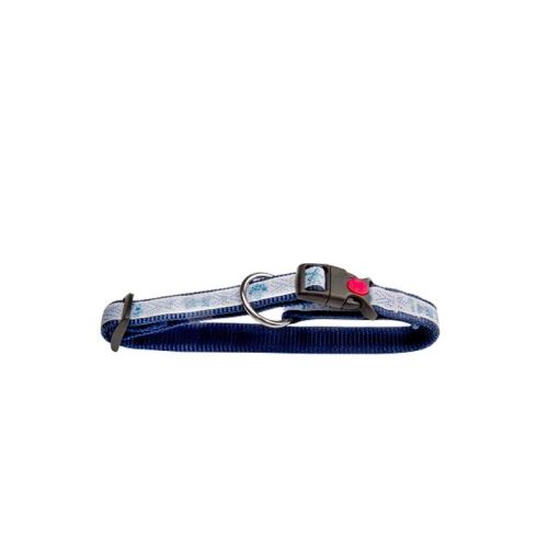 ZGARDA NYLON PENTRU CAINI  BLUE OLANDA CLICK 20MM*35-55CM