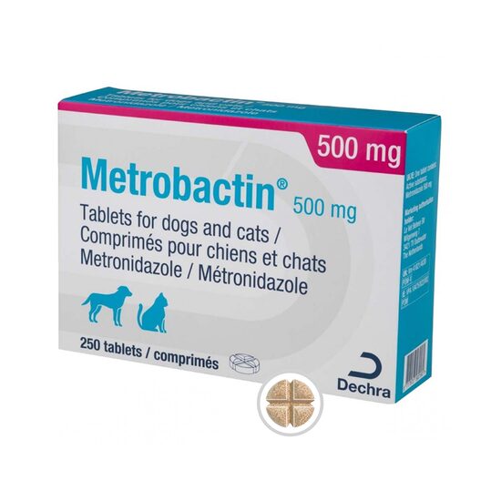 [PROMO] METROBACTIN 500 MG (1*10 TAB) ANTIINFECTIOASE ORALE CAINI SI PISICI 4 BLISTERE CU -15% DISCOUNT