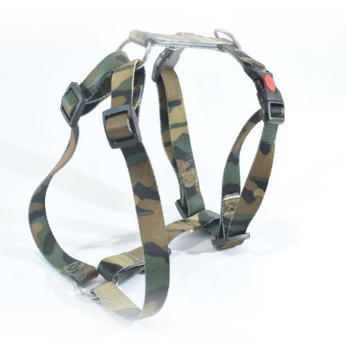 HAM PENTRU CAINI 3X AJUSTABIL NYLON MOL CAMUFLAJ CLICK 25MM*70-120CM/26001.251207