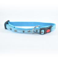 ZGARDA NYLON PENTRU CAINI  MOL CU MODEL LIGHT BLUE CLICK 20MM*35-55CM/L0902.20055B