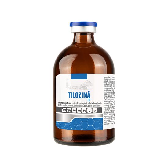 SOLUTIE INJECTABILA MULTISPECIE TILOZINA FP 20% 100ML