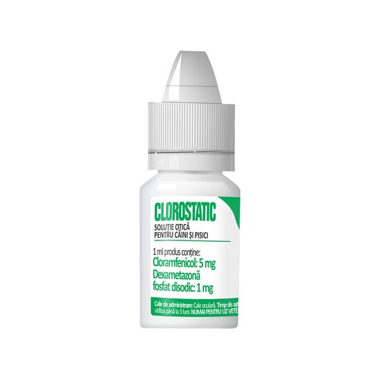 SOLUTIE OTICA PENTRU CAINI SI PISICI CLOROSTATIC 7.5ML