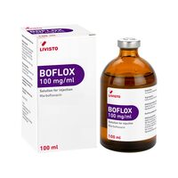 [PROMO] BOFLOX 100MG/ML ANTIINFECTIOS INJECTABIL BOVINE/PORCINE 100ML 1 + 1 SPASMIUM COMP 100 ML GRATIS