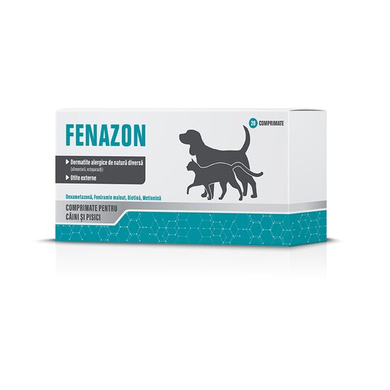 TRATAMENT DERMATITA&OTITA LA CAINI SI PISICI FENAZON 2x10CP/CUTIE
