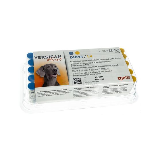 [PROMO] VERSICAN PLUS DHPPI/L4 SUSPENSIE INJECTABILA PENTRU CAINI 50 DOZE CU -10% DISCOUNT + 1 VERSIGUARD RABIES 1 ML*10 DZ GRATIS