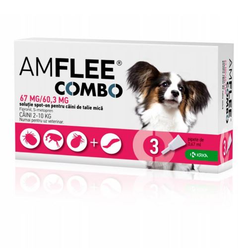 AMFLEE COMBO DOG 67 MG-S(2-10 KG)-3PIP/CUT