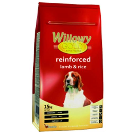 HRANA USCATA SUPER PREMIUM PENTRU CAINI WILLOWY GOLD DOG REINFORCED LAMB & RICE 15KG