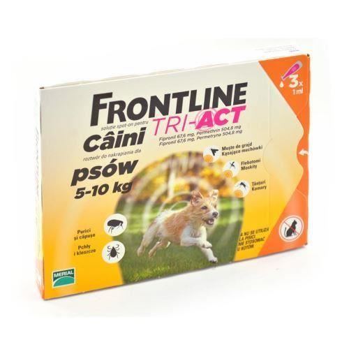 [PROMO] FRONTLINE TRI-ACT S (CUTIE*3 PIPETE) 3 CUTII CU -35% DISCOUNT + 1 ANTIPARAZITAR INTERN CAINI CANIHELMIN PLUS (BLISTER*10 TB) GRATIS
