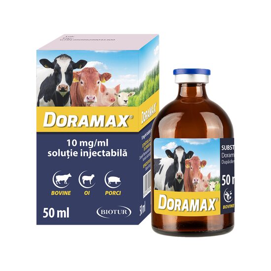 [PROMO] DORAMAX (DORAMECTINA) INJ 10MG/ML ANTIPARAZITAR INTERN SI EXTERN BOVINE/OI/PORCI 50ML 10+2 GRATIS