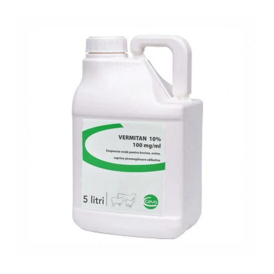 [PROMO] VERMITAN 10% 5L 2 FLACOANE CU -10% DISCOUNT + 1 BOFLOX 100 MG/ML INJECTABIL BOVINE/PORCINE 100 ML GRATIS
