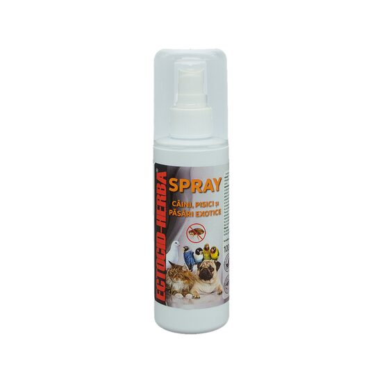 [PROMO] ECTOCID HERBA SPRAY ANTIPARAZITAR CAINI/PISICI/PASARI EXOTICE 100ML 10+1 GRATIS