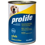 HRANA UMEDA PENTRU CAINI PREMIUM PROLIFE DOG ADULT LARGE CHICKEN & RICE 400GR