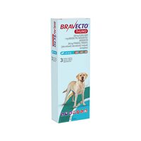 [PROMO] BRAVECTO TRIUNO ANTIPARAZITAR INTERN SI EXTERN CAINE 400MG (20-40KG) 5 CUTII CU -10% DISCOUNT +1 CEFA-CURE 200MG (CUTIE*20 TABLETE) GRATIS