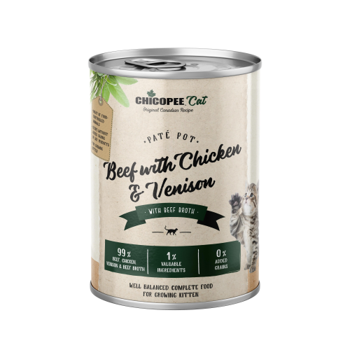 HRANA UMEDA PENTRU PISICI SUPER PREMIUM CHICOPEE KITTEN VITA&PUI&VANAT PATE 400G