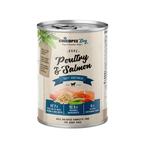 HRANA UMEDA PENTRU CAINI SUPER PREMIUM CHICOPEE PUI&SOMON 400G