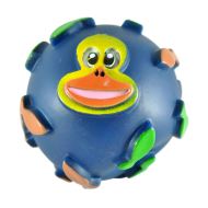 JUCARIE PENTRU CAINI  MINGE VINIL CU PESTISORI, 8CM/VTS0022-3