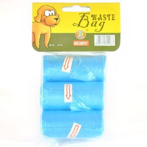 [PROMO] SACI IGIENICI COLECTORI PENTRU CANI ALBASTRI HUSHPET 3x20 BUC/SET 5+1 GRATIS