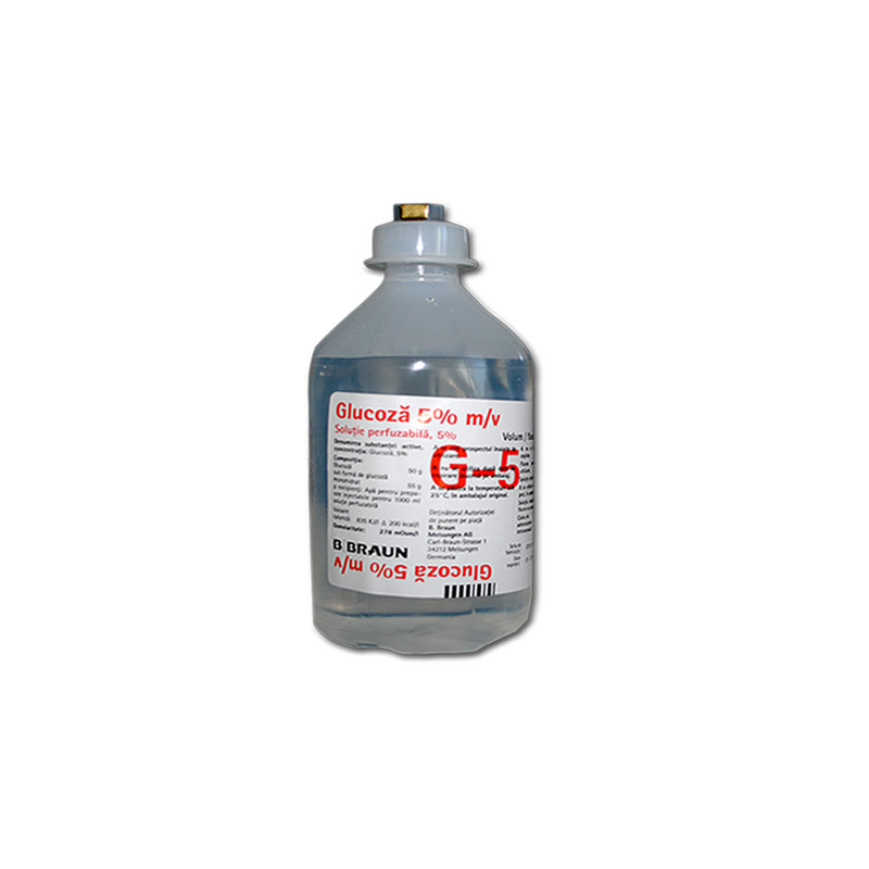 SOLUTIE PERFUZABILA GLUCOZA 5% 500ML 