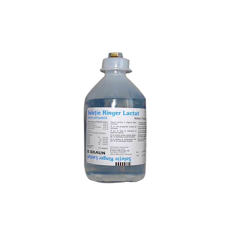 SOLUTIE PERFUZABILA RINGER LACTAT 500ML