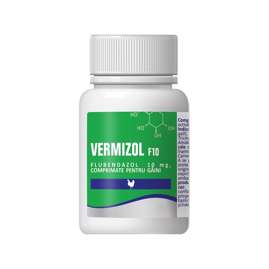 ANTIPARAZITAR INTERN PENTRU GAINI VERMIZOL F10 100CP 