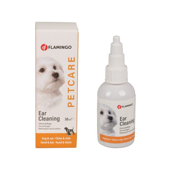 SOLUTIE CURATARE URECHI PENTRU CAINI SI PISICI PET CARE EAR CLEANER FLAMINGO