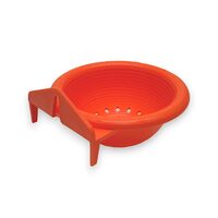 CUIB PASARI EXOTICE DIN PLASTIC CU SUPORT PORTOCALIU