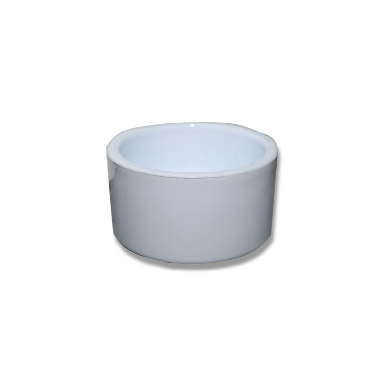 HRANITOARE ROTUNDA 7X3CM ALB