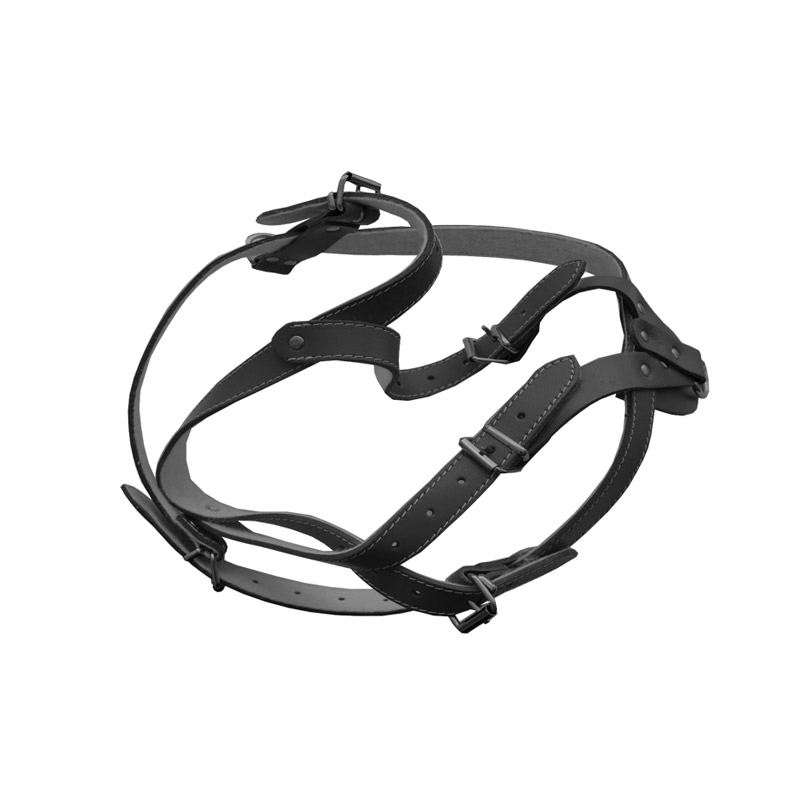 HAM PIELE PENTRU CAINI CU ORNAMENT NR.2 NEGRU 53-59CM