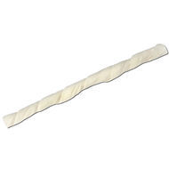 RECOMPENSE PENTRU CAINI BATON ALB PIELE RASUCIT 6MM 100/SET